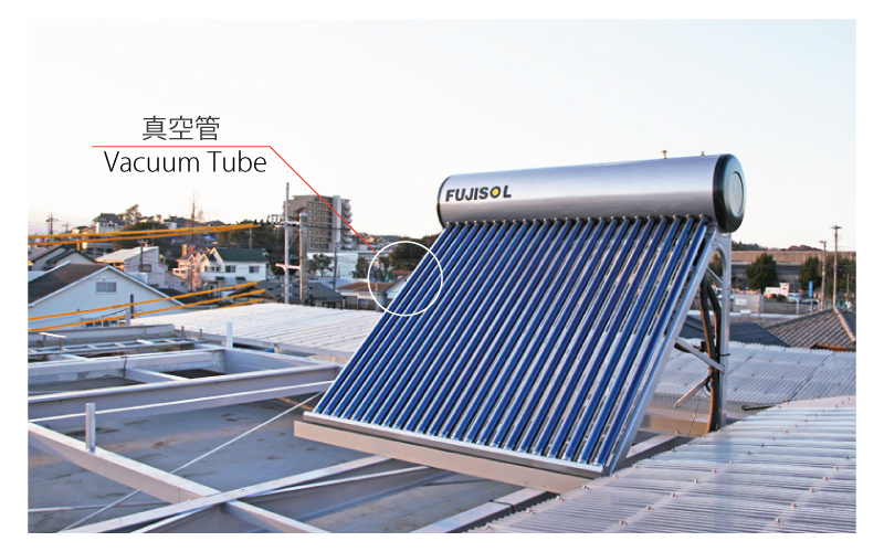 熱交換コイル式太陽熱温水器 FUJI-IS